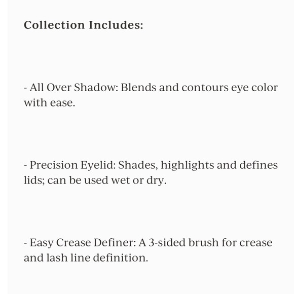 Complex Culture All Eyes Brush Trio With Syn-Tech Bristles New - Picture 8 of 8